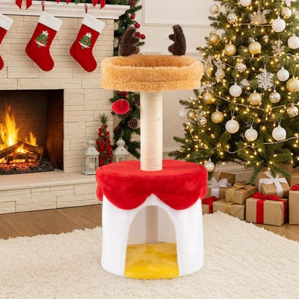 whimsical christmas cat tree 12