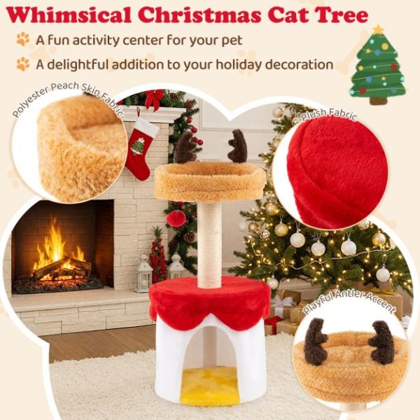 whimsical christmas cat tree 14