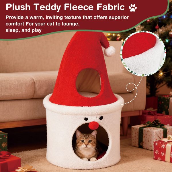 whimsical santa claus style cat tree 14