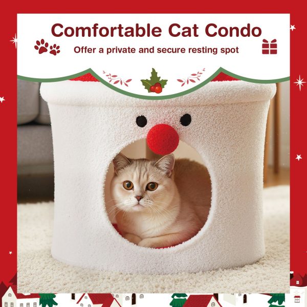 whimsical santa claus style cat tree 17