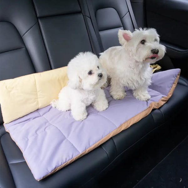 portable foldable double sided water repellent dog mat 12