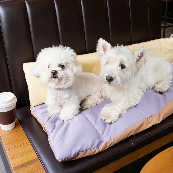 portable foldable double sided water repellent dog mat 13