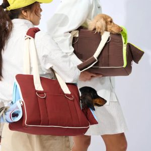 urban commuter color block multi functional pet carrier bag 11