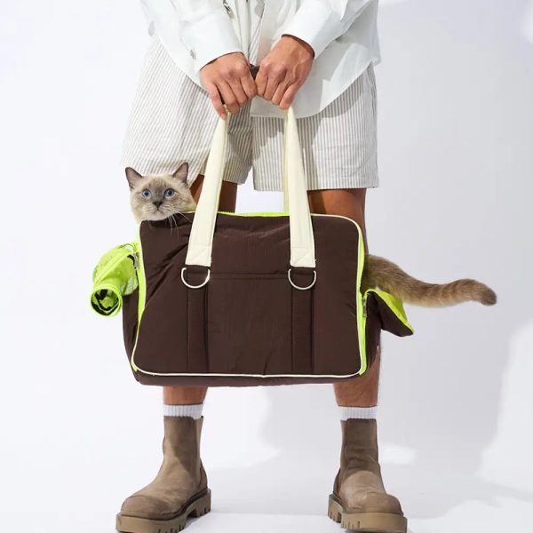 urban commuter color block multi functional pet carrier bag 14