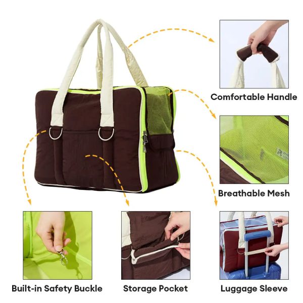 urban commuter color block multi functional pet carrier bag 15