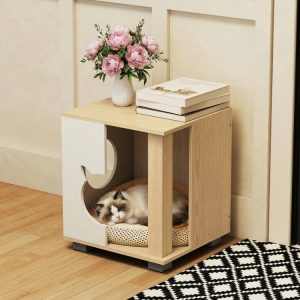wooden multipurpose cat furniture 11