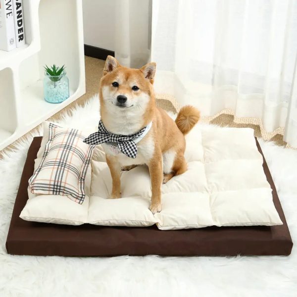 all season breathable double sided neck support pillow dog bed 12