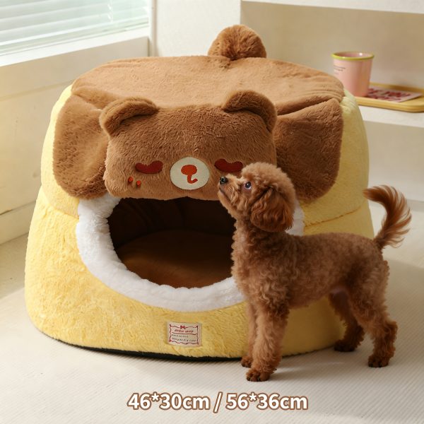 bear cozy cave pet nest 14