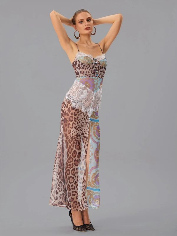 farhod spaghetti leopard lace maxi dress 14