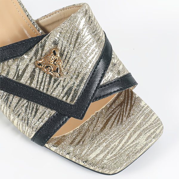 fashion leopard head decoration women's sandals 19