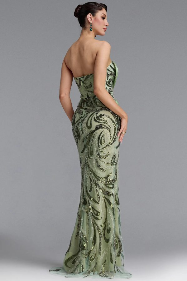 flick strapless rhinestone maxi dress 22