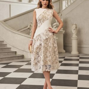 fyrithia sleeveless lace midi dress 11