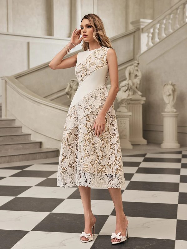 fyrithia sleeveless lace midi dress 13