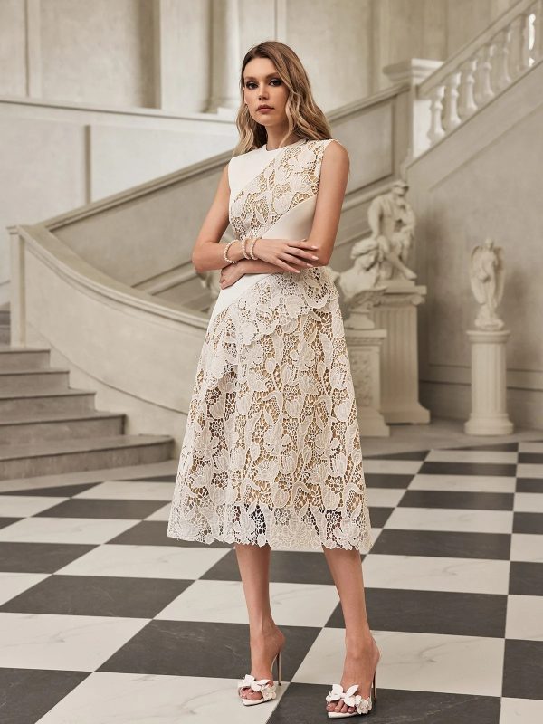 fyrithia sleeveless lace midi dress 14