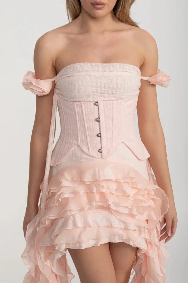 ivria halterneck ruffled draped dress 23