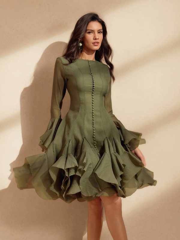 jarya green mini dress 13