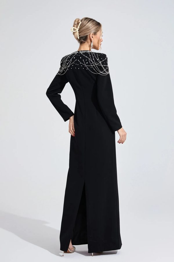 liora black diamond maxi dress 16
