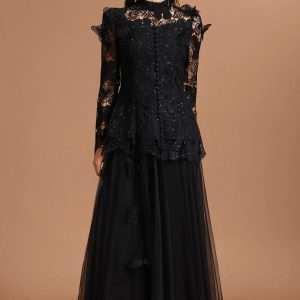 okama long sleeve folds lace butterfly top & skirt two piece set 11 okama long sleeve folds lace butterfly top & skirt two piece set 11