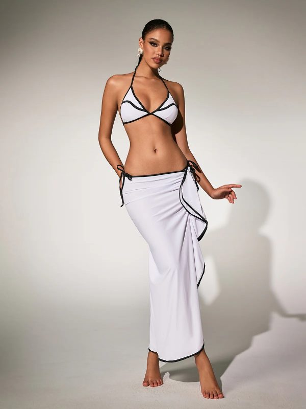panola ruffle bikini three piece set 12