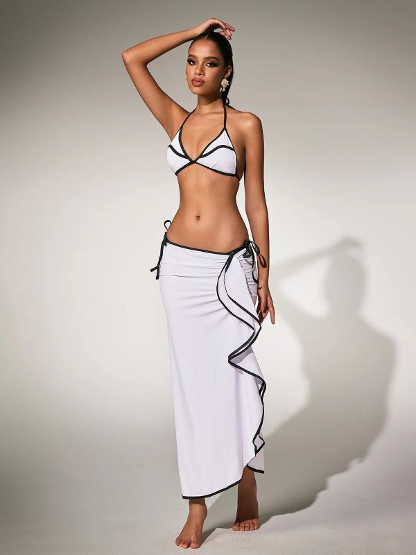 panola ruffle bikini three piece set 15