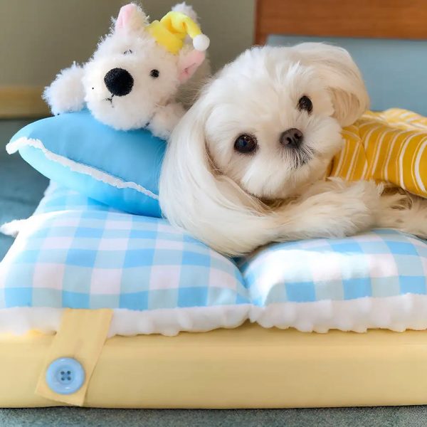 play & rest all in one double layer comfortable washable dog bed 13