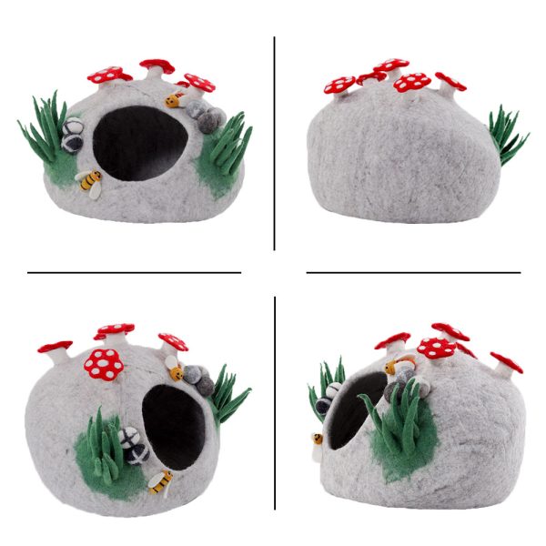 wool felt cat nest 15