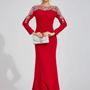 carys red diamond maxi dress 11