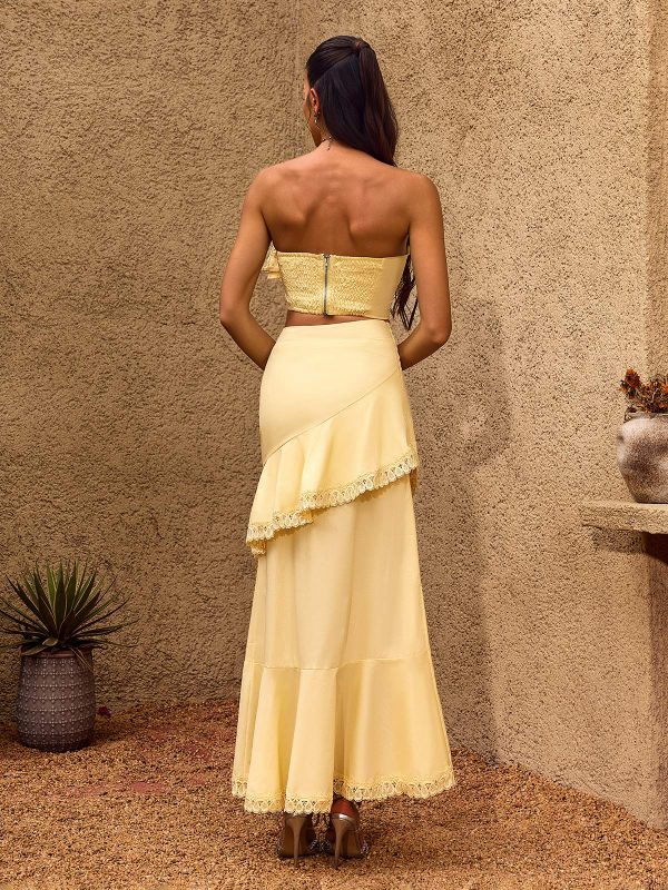 charla strapless flower skirt set 16