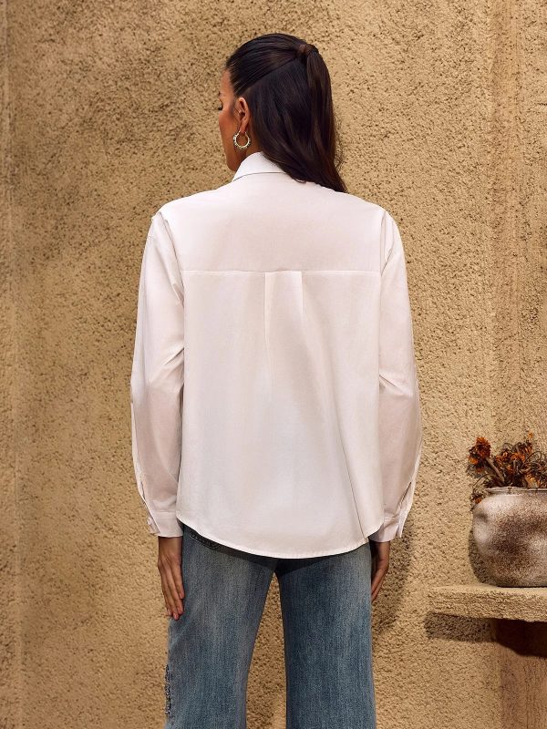 chevelle ruched flower shirt 16