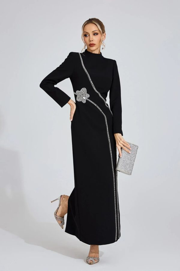 eluned black diamond maxi dress 13