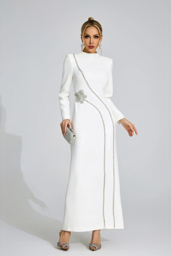 eluned white diamond maxi dress 12
