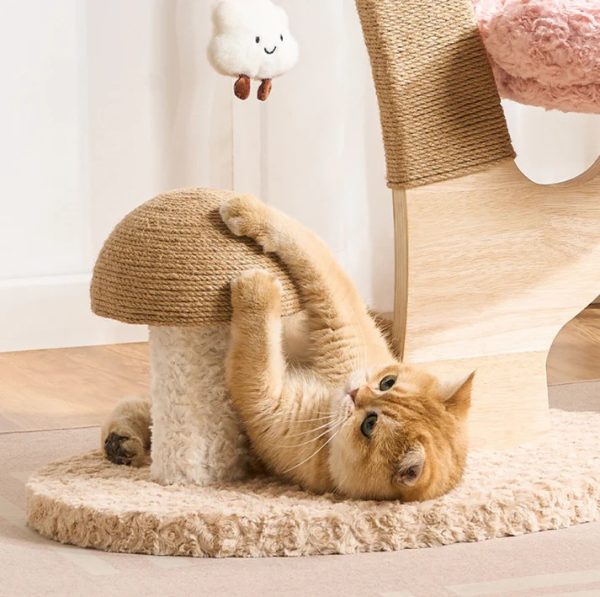 flower series cat tree – pink bloom (3 platforms) 15