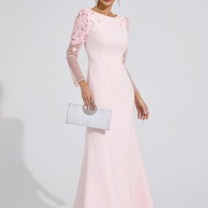 gwenllian pink sequined maxi dress 11