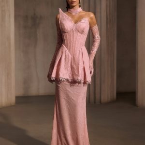 helyxyn corset lace maxi dress with choker 11 helyxyn corset lace maxi dress with choker 11