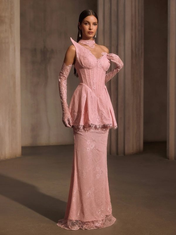 helyxyn corset lace maxi dress with choker 15
