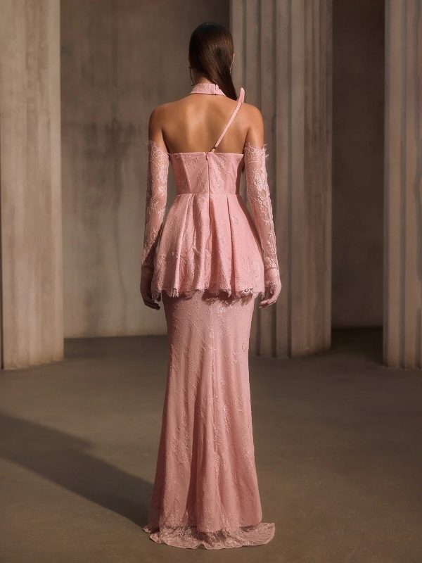 helyxyn corset lace maxi dress with choker 16