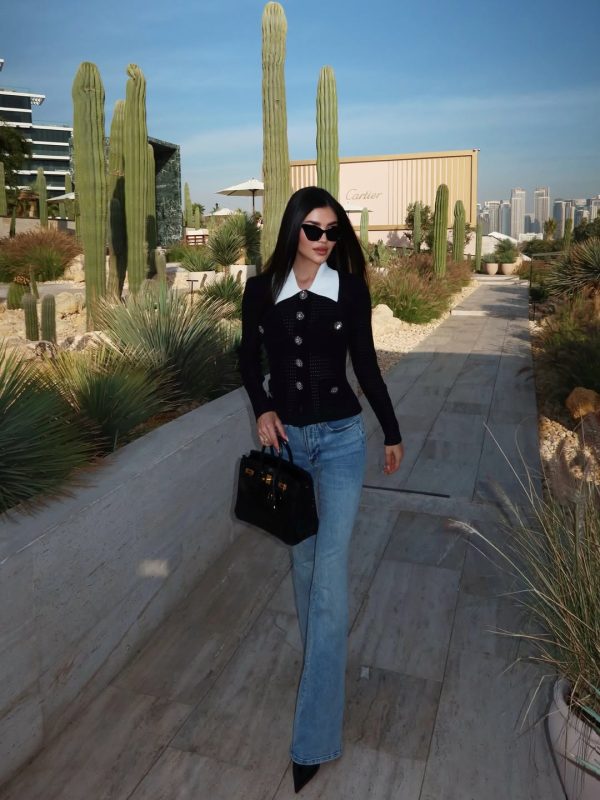 katmeza turn down collar long sleeve knit sweater 16
