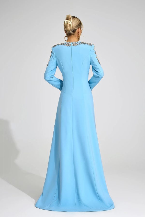 lucinda blue diamond maxi dress 16