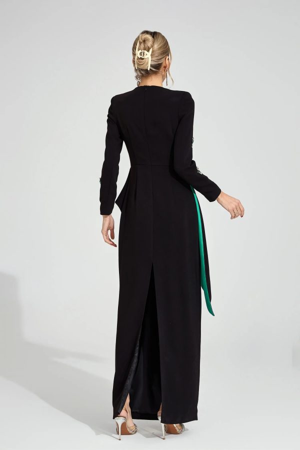 marguerite black ruffle maxi dress 16