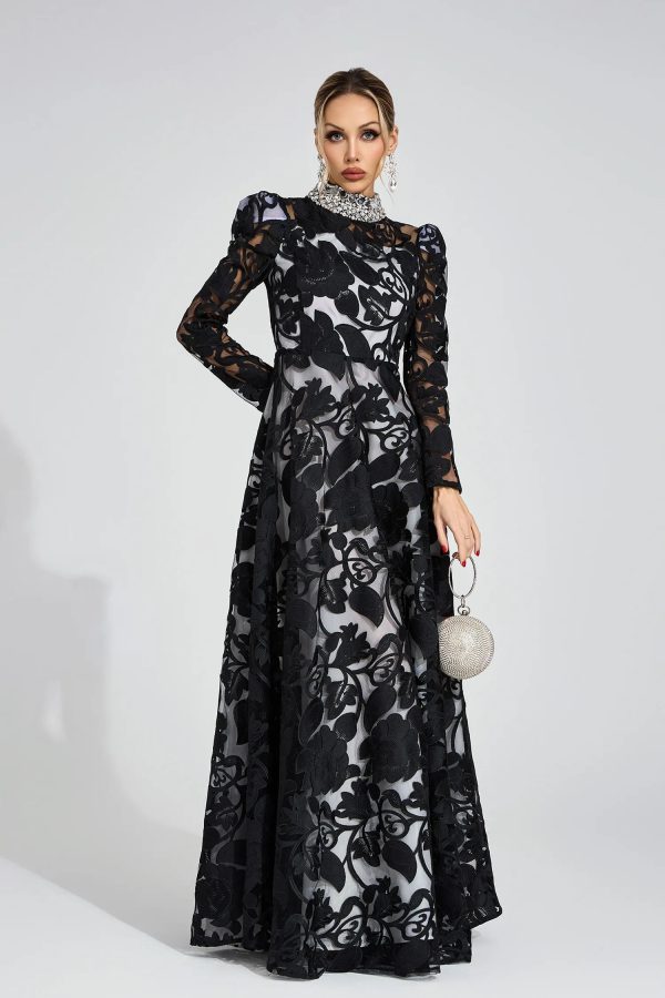 muse black diamond maxi dress 12