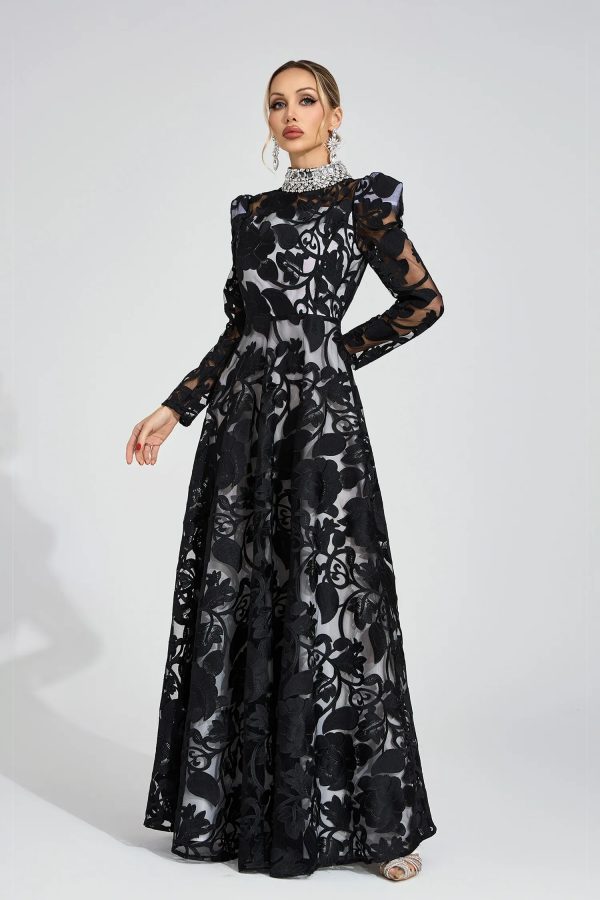 muse black diamond maxi dress 14