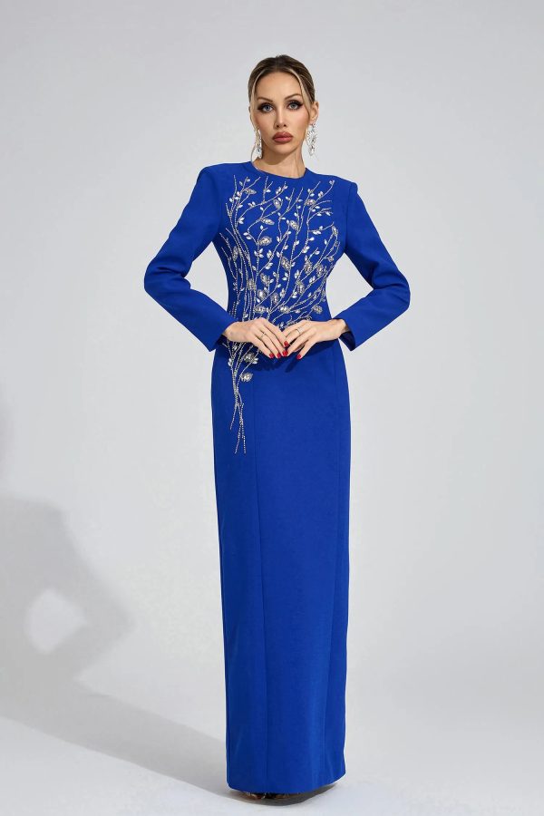 ombrie blue diamond maxi dress 14