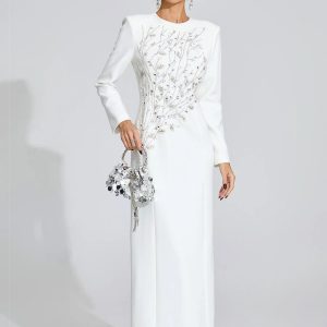 ombrie white diamond maxi dress 11