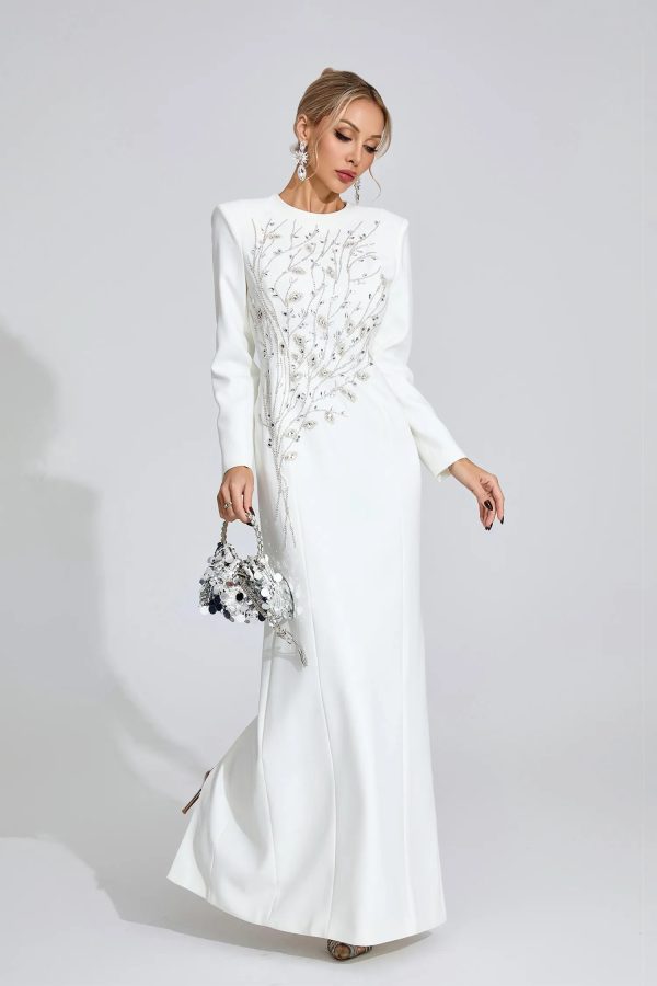 ombrie white diamond maxi dress 13