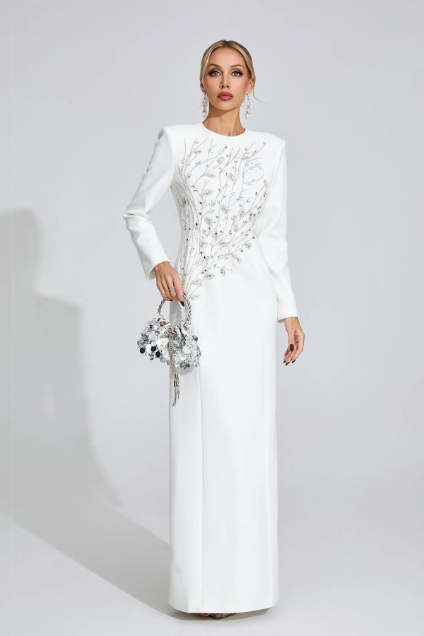 ombrie white diamond maxi dress 14