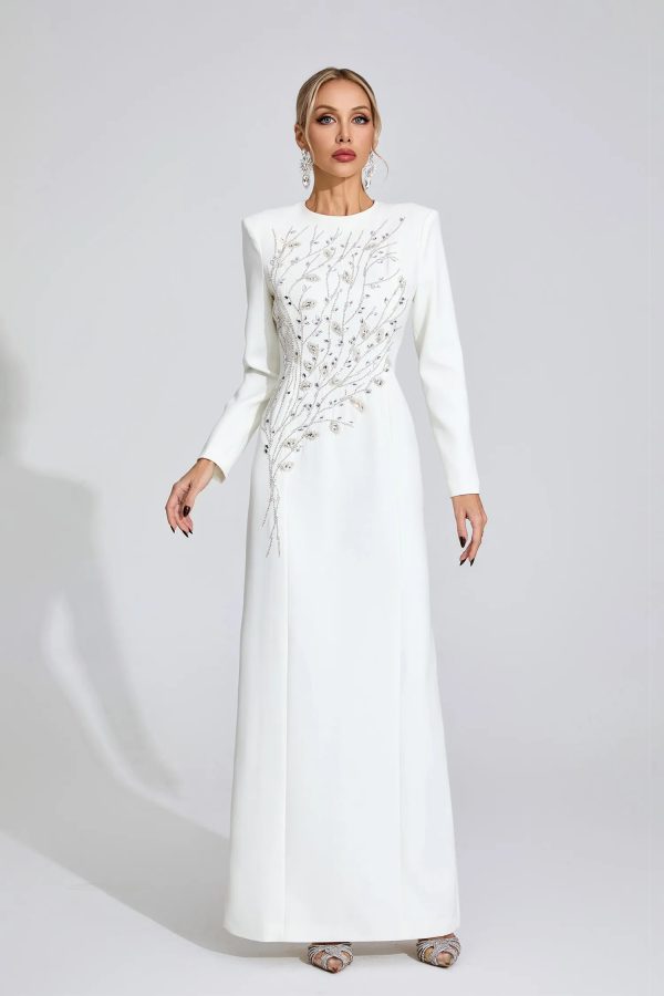 ombrie white diamond maxi dress 15
