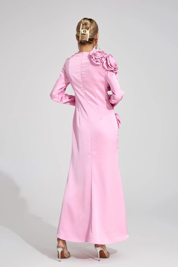 plex pink floral maxi dress 16