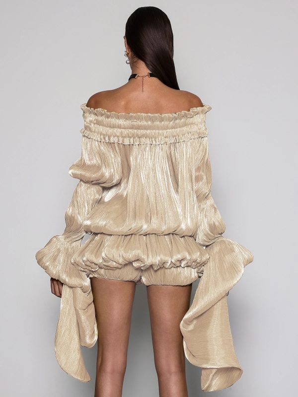 salyxen off shoulder ruched dress set 16