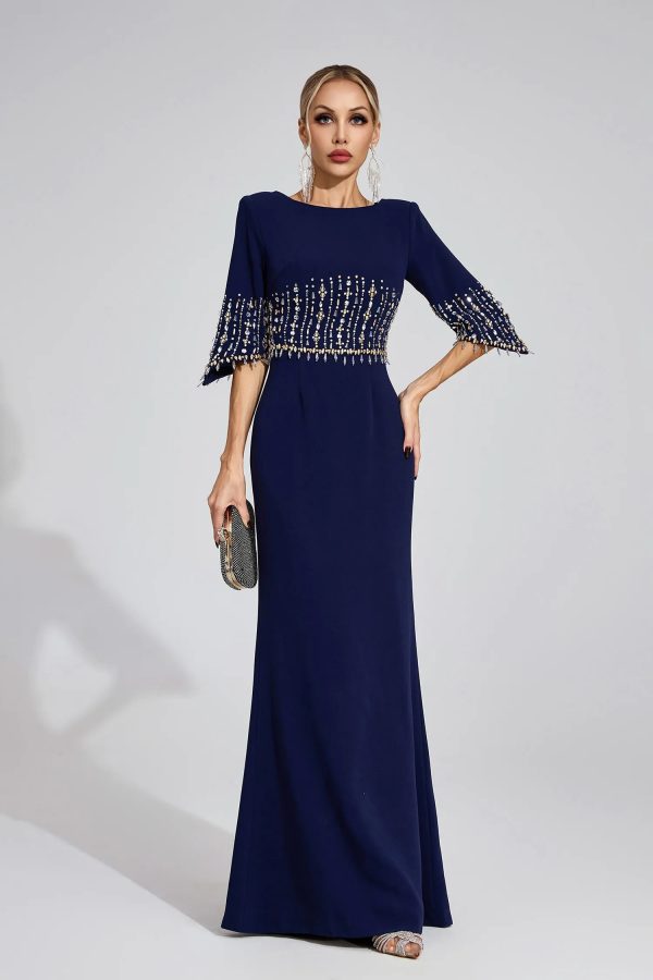 sophronia dark blue diamond maxi dress 12