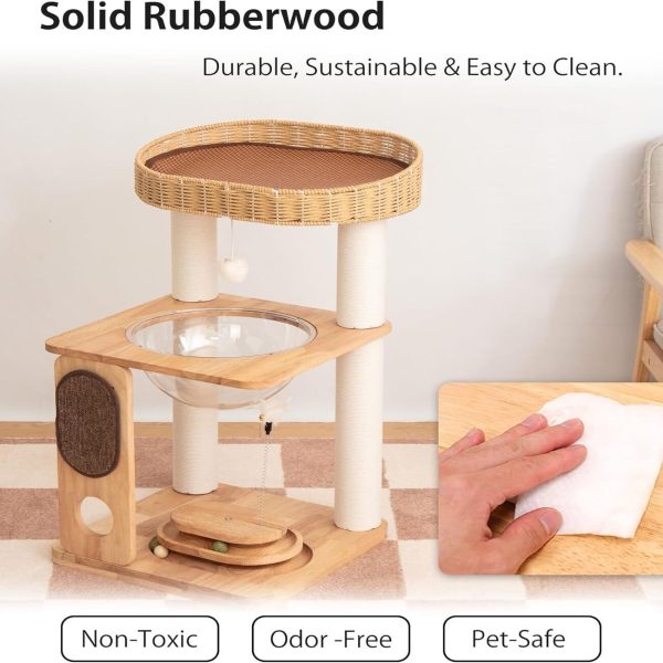 wooden multifunctional cat tree 20